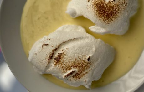Natillas con suspiros